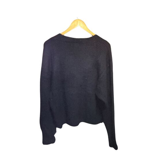 Hem & Thread Black Open Front Cardigan Large NWT - Picture 3 of 7